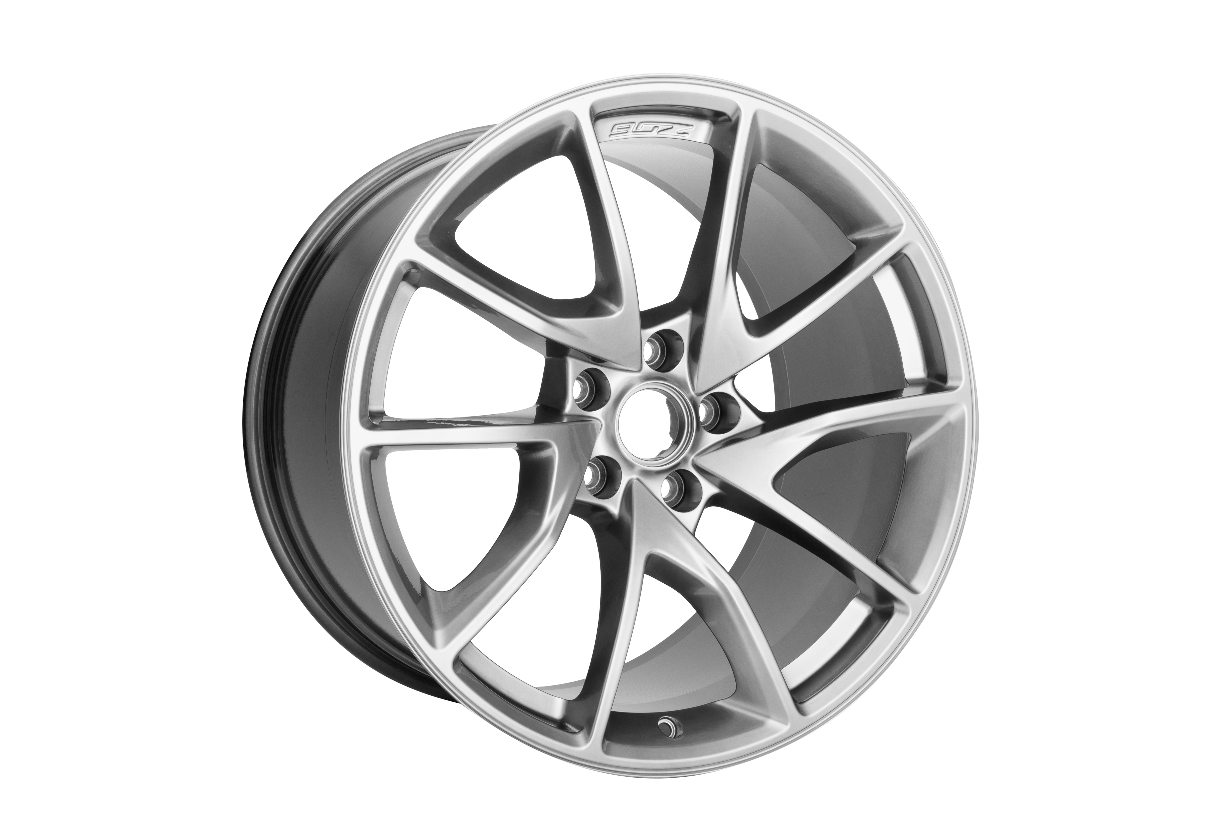 20x12-Inch Aluminum 5-Split-Spoke Rear Wheel in Nickel Pearl