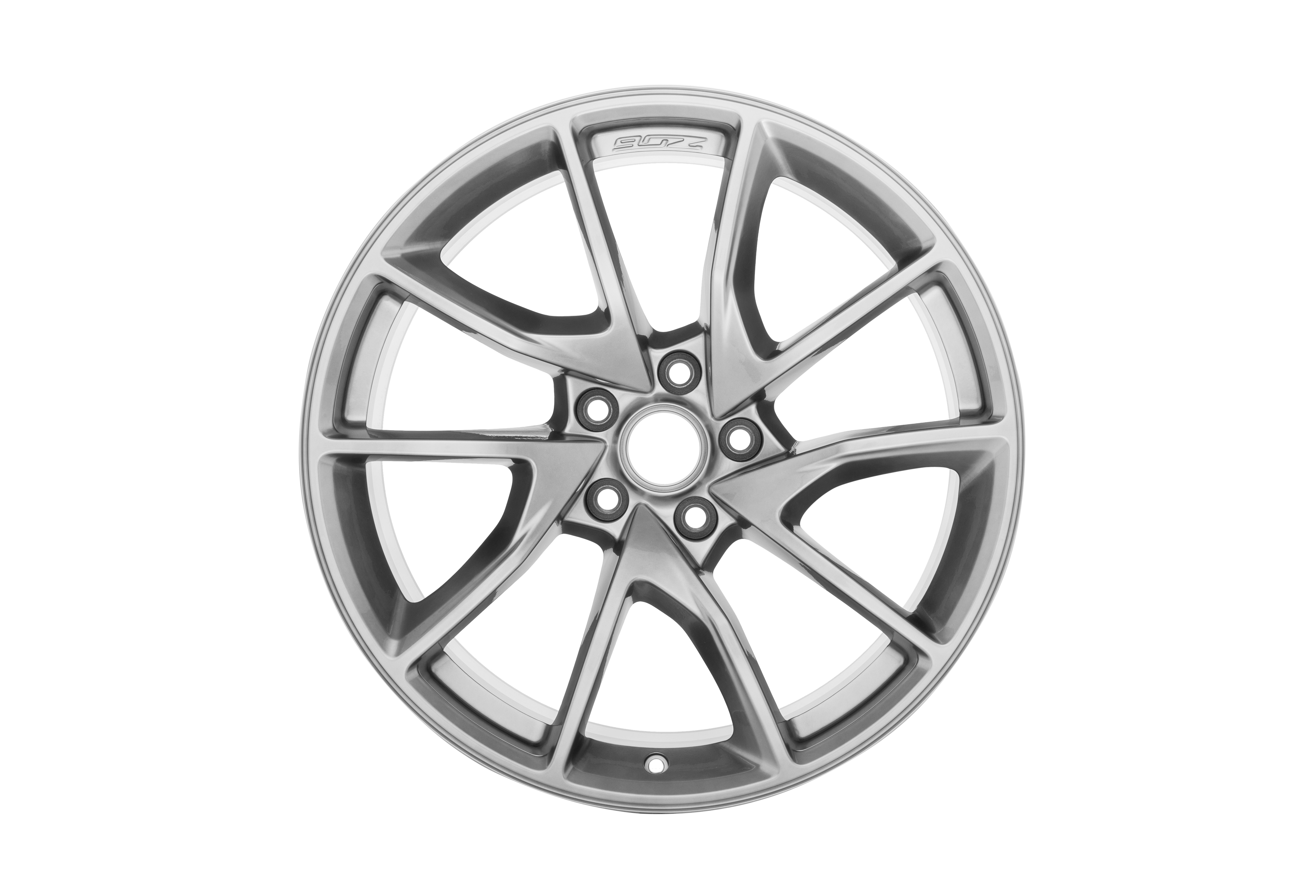 ZETINA シルバー 5本スポークホイール 20x12-Inch Aluminum 5-Split-Spoke Rear Wheel in Nickel Pearl