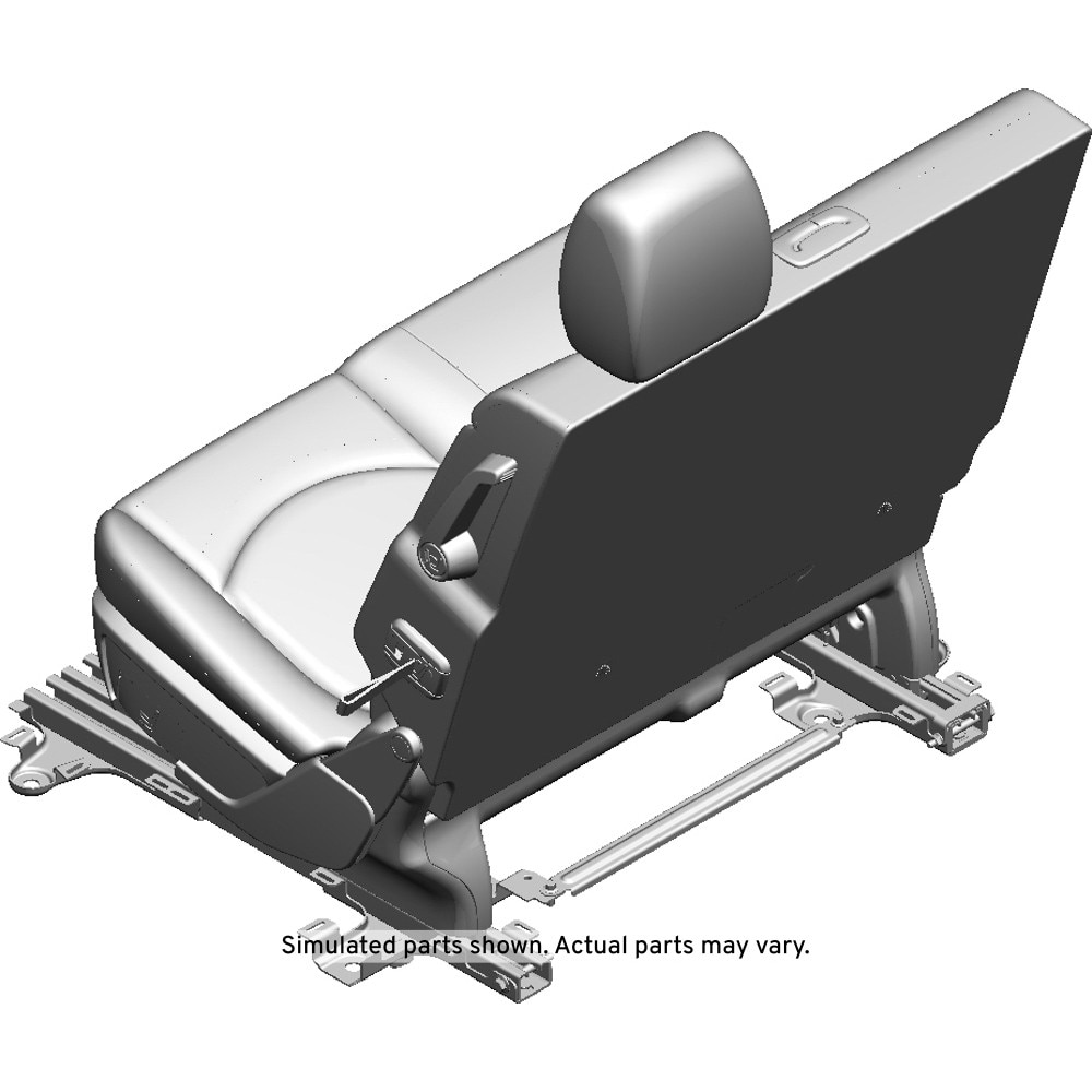 GM Genuine Parts Ebony Rear Driver Side Seat