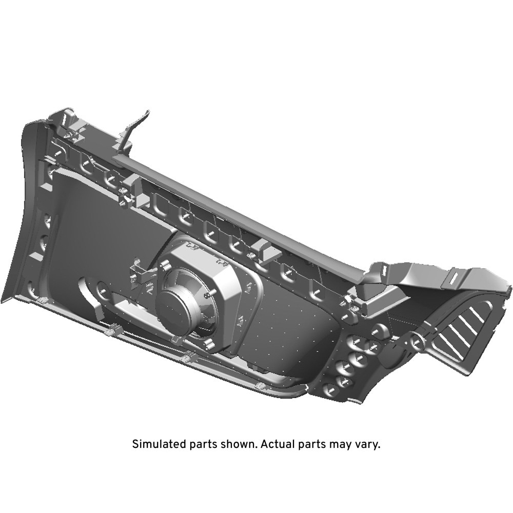 GM Genuine Parts Black Driver Side Quarter Lower Rear Trim Panel