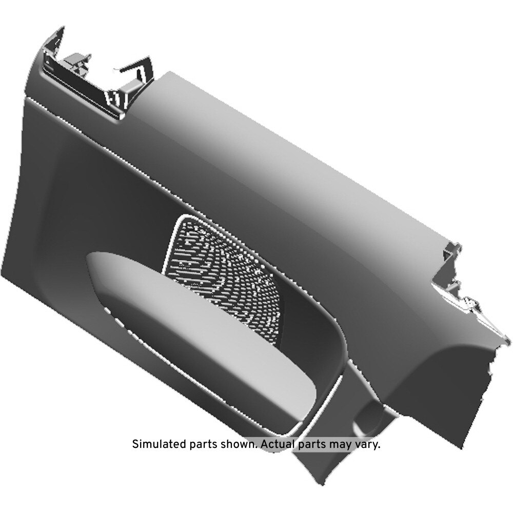 GM Genuine Parts Black Passenger Side Quarter Lower Rear Trim Panel