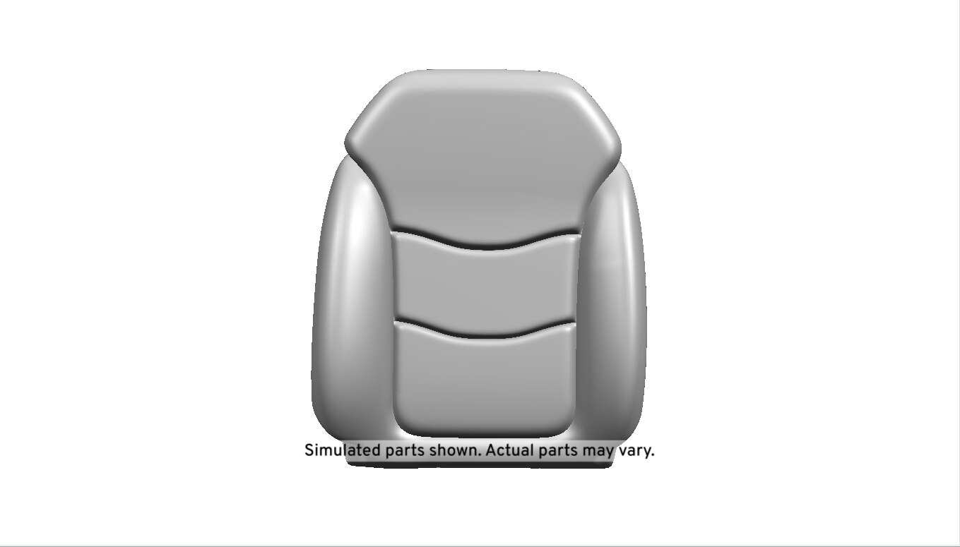 GM Genuine Parts Dark Ash Gray Passenger Seat Back Cushion Cover