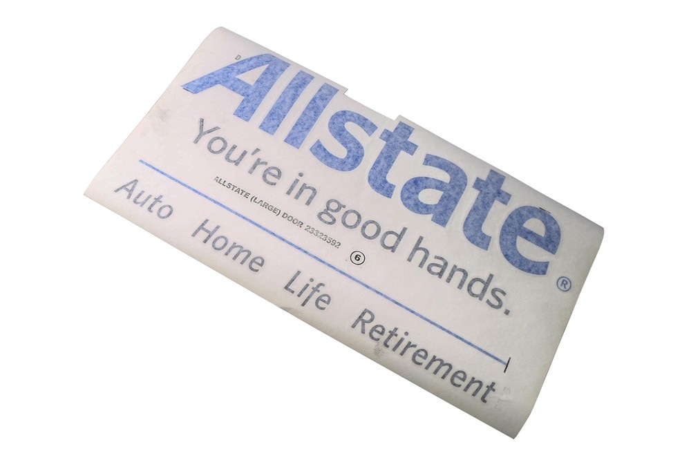GM Genuine Parts Front Side Door Allstate Decal