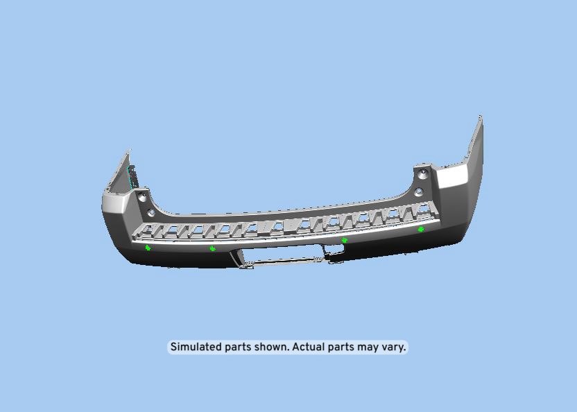 GM Genuine Parts Rear Upper Bumper Cover