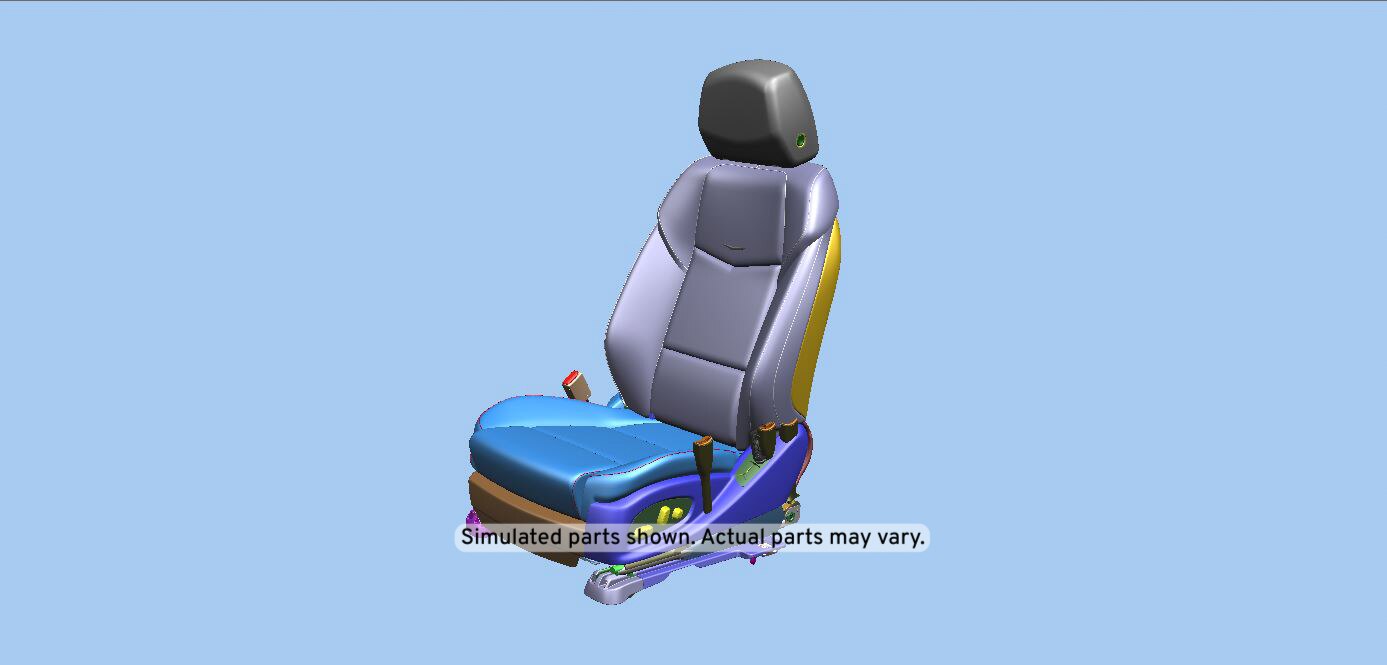 GM Genuine Parts Light Platinum Driver Seat