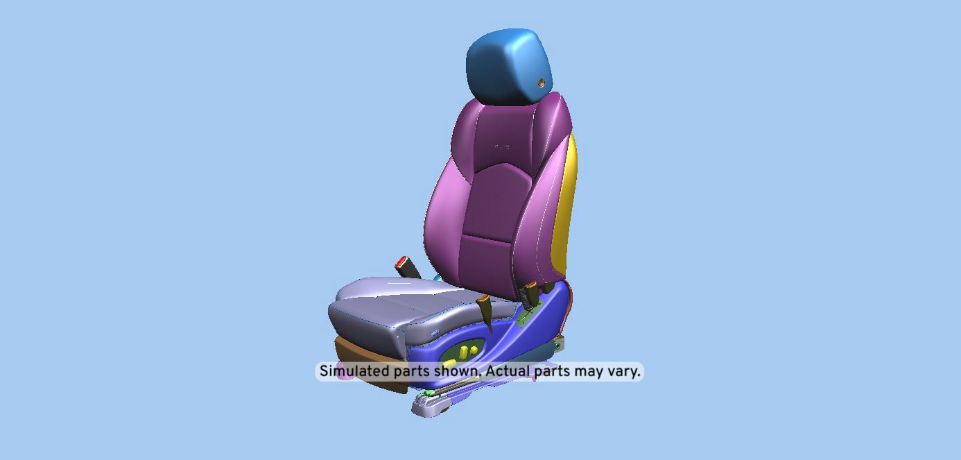GM Genuine Parts Jet Black Driver Seat