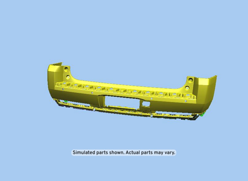 GM Genuine Parts Rear Upper Bumper Cover