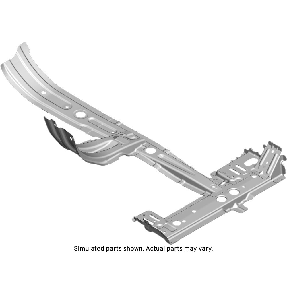 GM Genuine Parts Passenger Side Floor Panel Crossmember with Reinforcements, Extensions, and Support