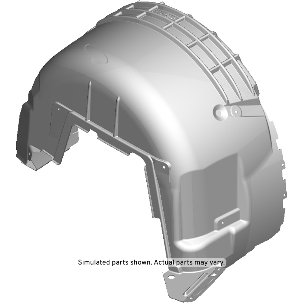 GM Genuine Parts Passenger Side Rear Wheelhouse Liner