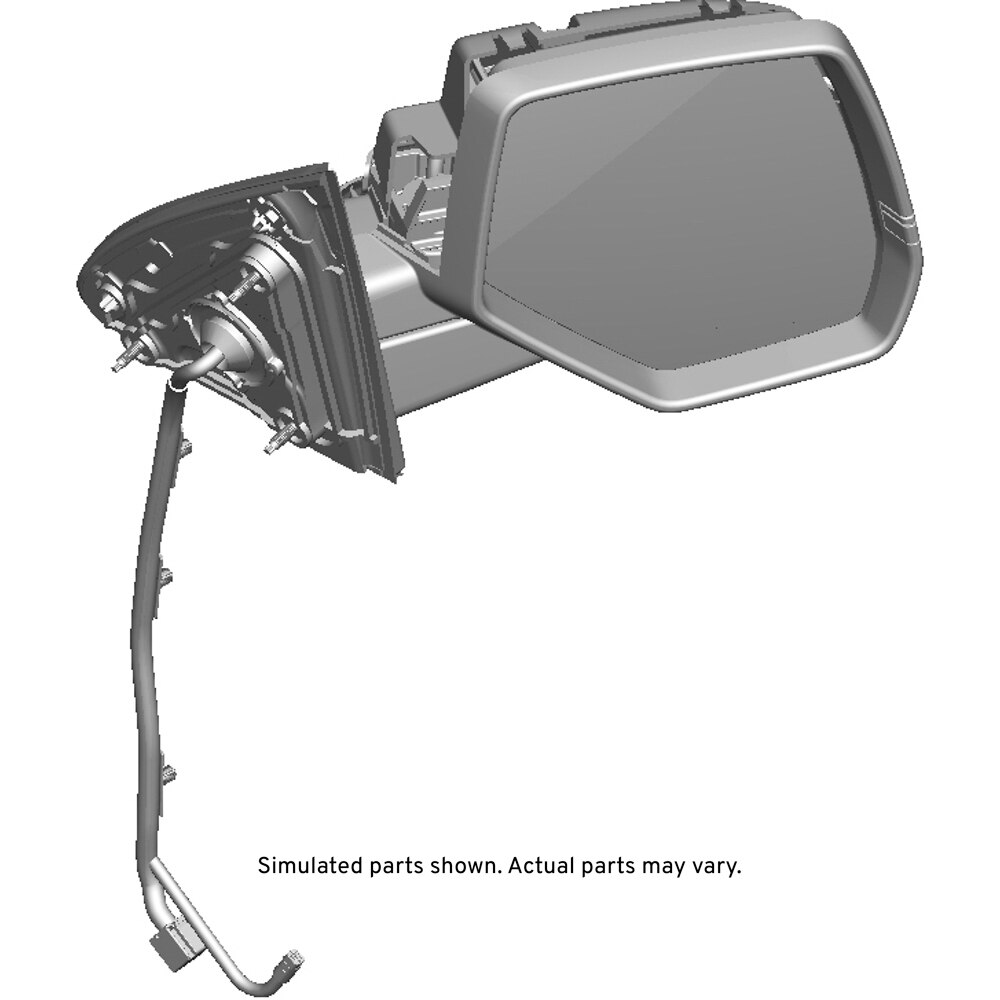 GM Genuine Parts Passenger Side Rearview Mirror