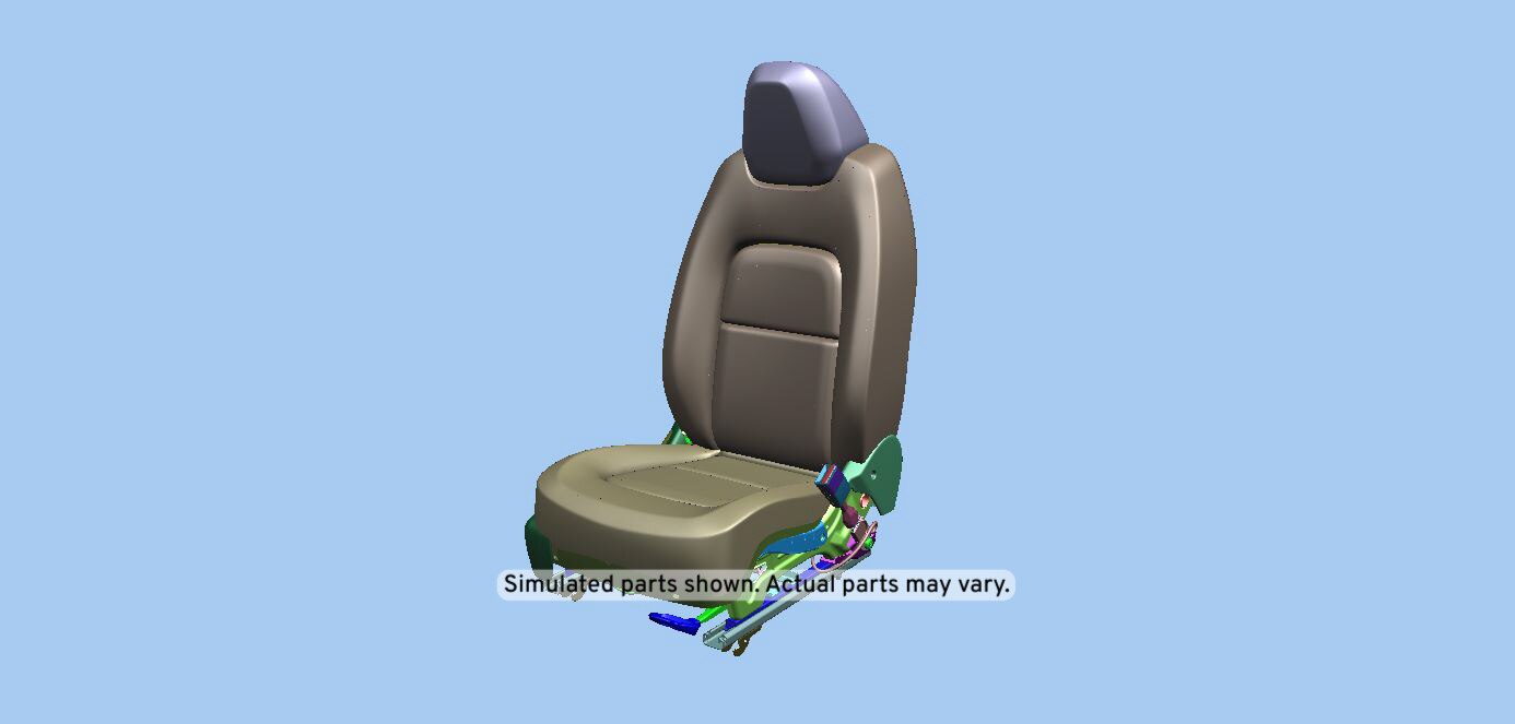 GM Genuine Parts Dark Ash Gray Passenger Seat