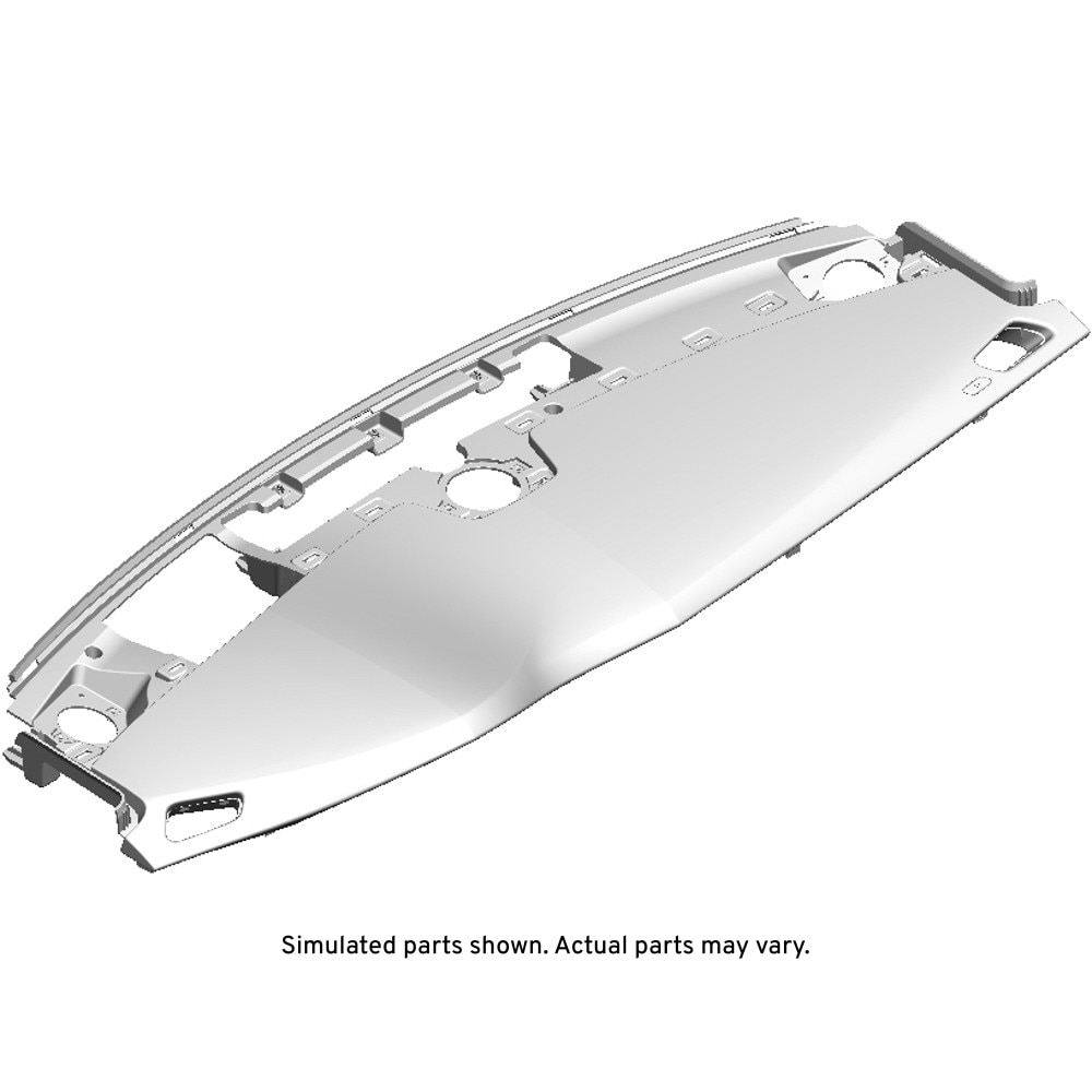 GM Genuine Parts Jet Black Instrument Panel Upper Trim Panel