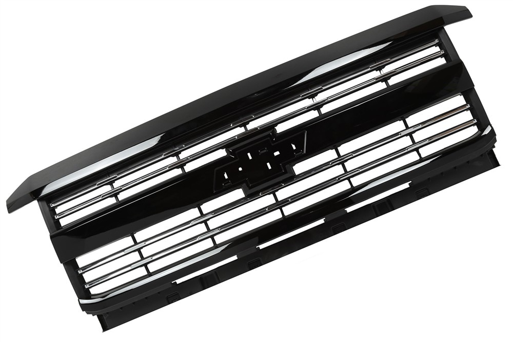 GM Genuine Parts Black Front Grille with Clips, Nuts, and Bolts