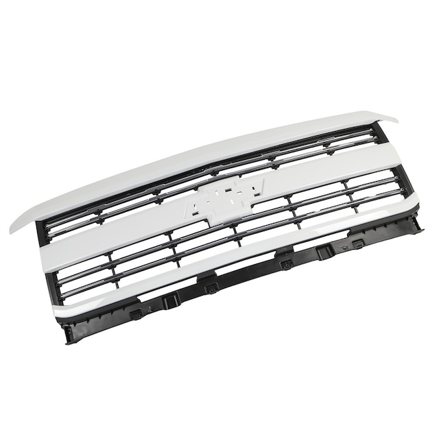 GM Genuine Parts Summit White Front Grille with Clips, Nuts, and Bolts