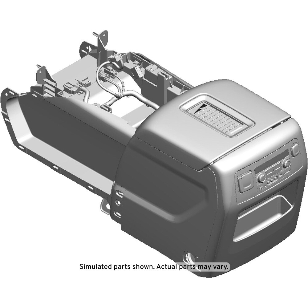 GM Genuine Parts Jet Black Front Floor Console