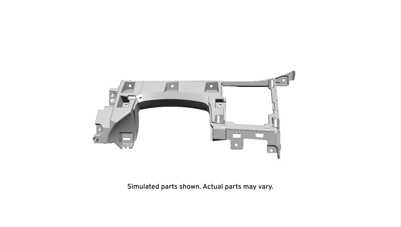 GM Genuine Parts Jet Black Instrument Panel Lower Trim Panel