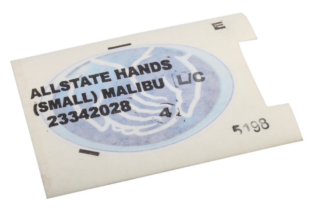 GM Genuine Parts Deck Lid 'Are you in Good Hands?' Decal