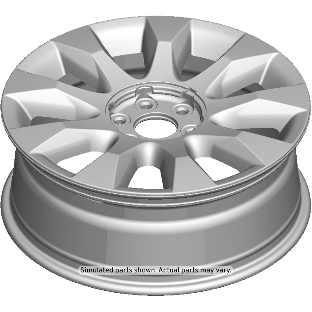 GM Genuine Parts Dark Nickel Chrome Front and Rear Wheel