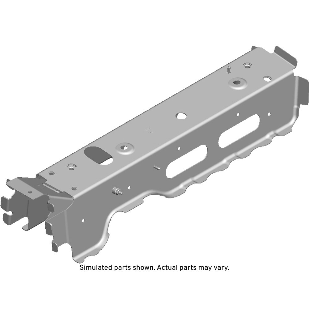 GM Genuine Parts Driver Side Floor Panel Crossmember with Reinforcements, Studs, and Nuts
