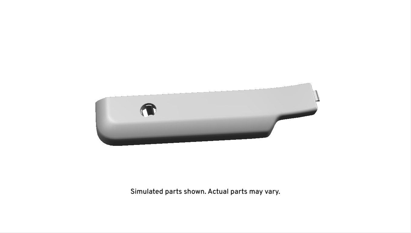 GM Genuine Parts Dark Galvanized Cool Rear Passenger Side Seat Outer Hinge Finish Cover