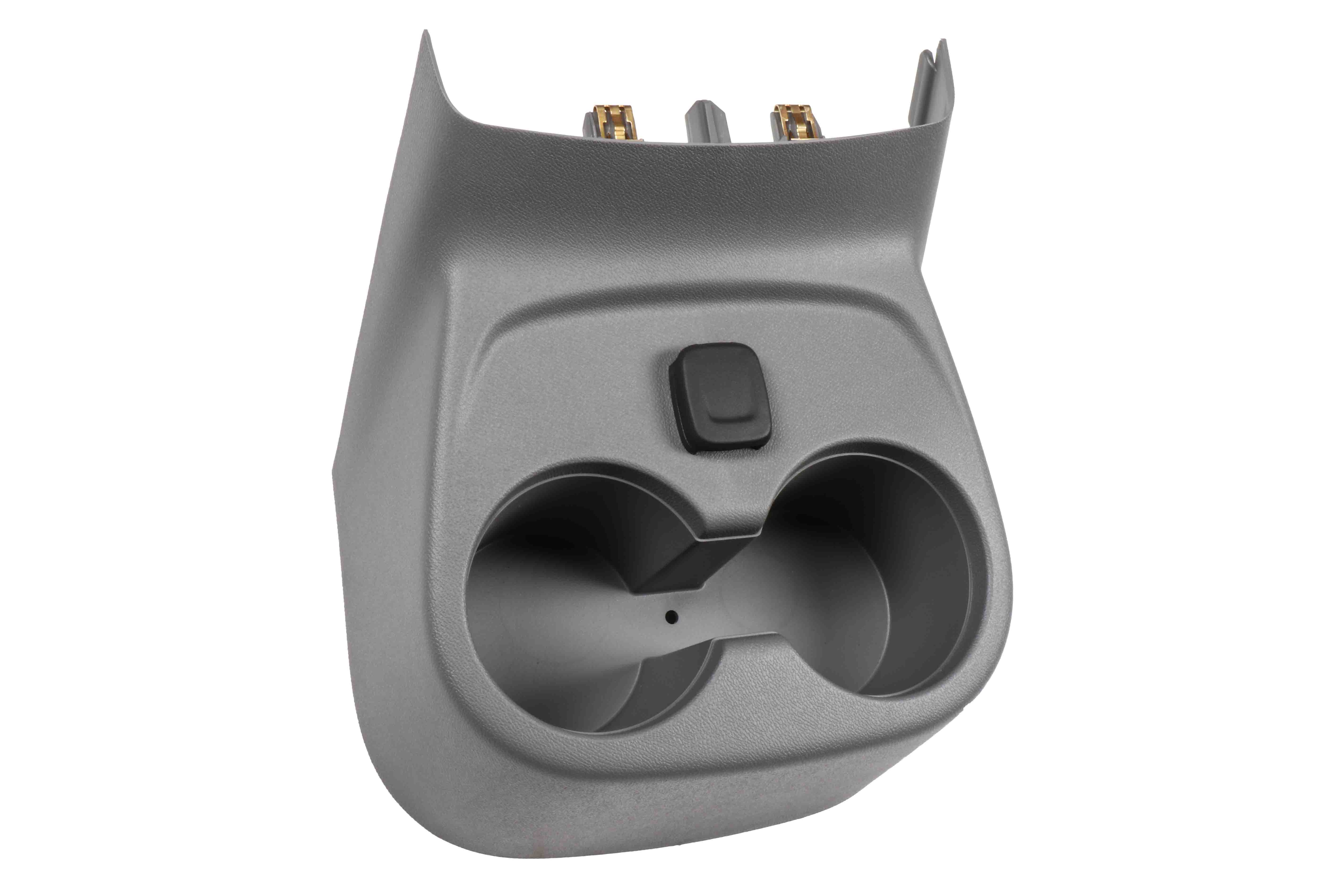 GM Genuine Parts Dark Ash Gray Front Floor Console Rear Cup Holder