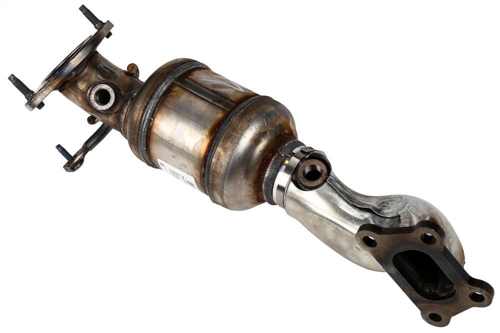 GM Genuine Parts Driver Side 3-Way Catalytic Converter with Flanges, Bushings, Gasket, and Studs