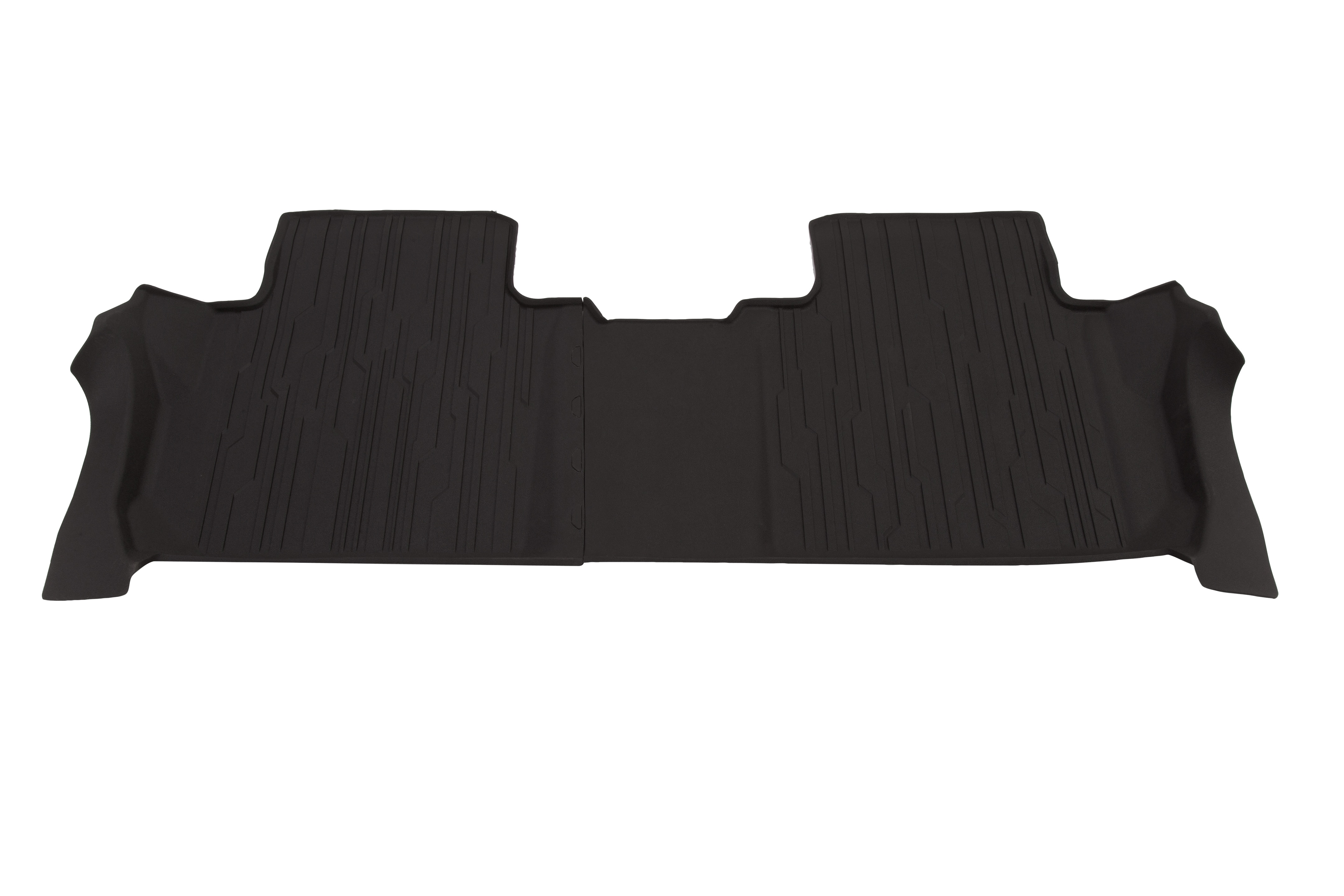 Second-Row Interlocking Premium All-Weather Floor Liner in Jet Black