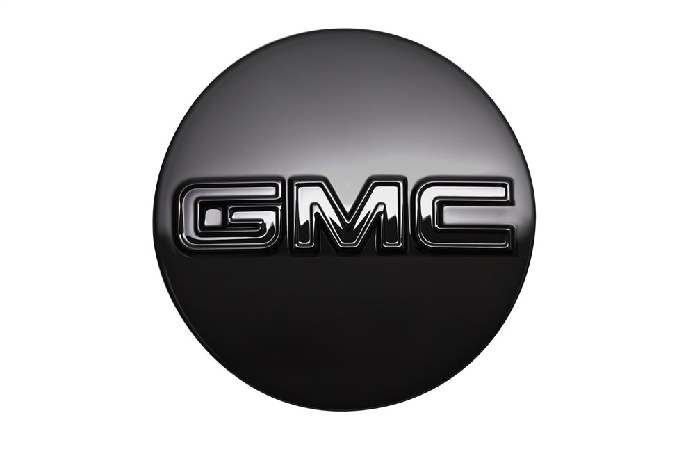 GM Genuine Parts Button Style Center Cap in Black with GMC Logo