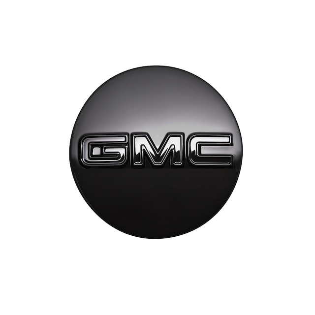 GM Genuine Parts Button Style Center Cap in Black with GMC Logo