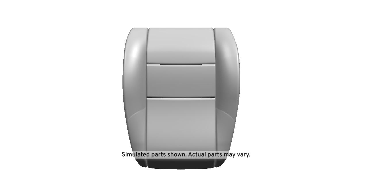GM Genuine Parts Dark Titanium Passenger Seat Back Cushion Cover