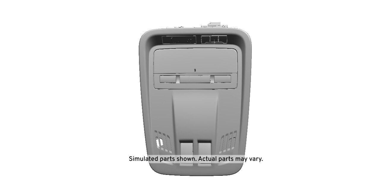 GM Genuine Parts Jet Black Roof Console
