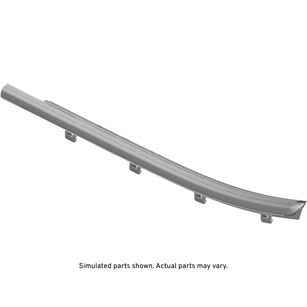 GM Genuine Parts Exterior Bright Chrome Rear Driver Side Door Window Belt Reveal Molding
