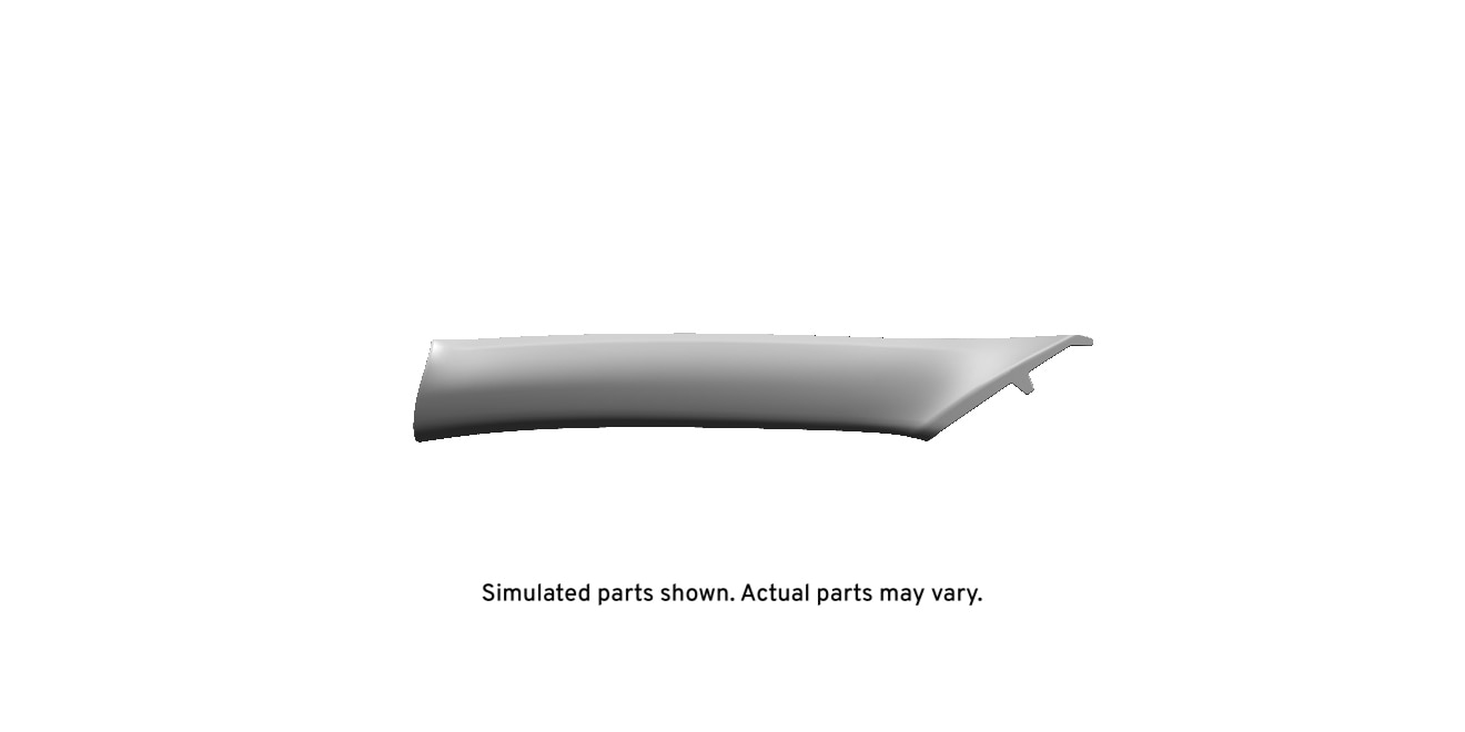 GM Genuine Parts Jet Black Driver Side Windshield Garnish Molding