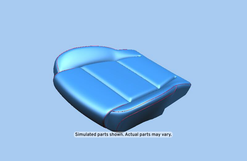 GM Genuine Parts Light Platinum Passenger Seat Cushion Cover