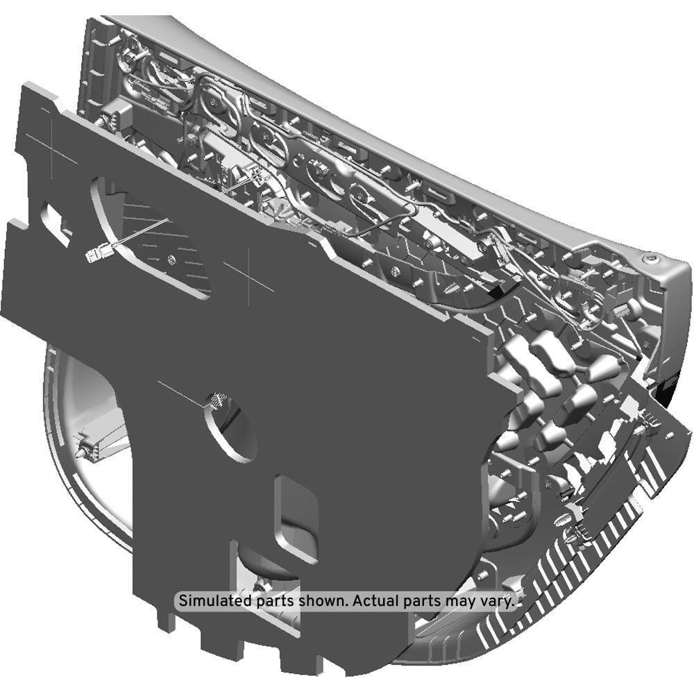 GM Genuine Parts Dark Titanium Rear Driver Side Door Trim