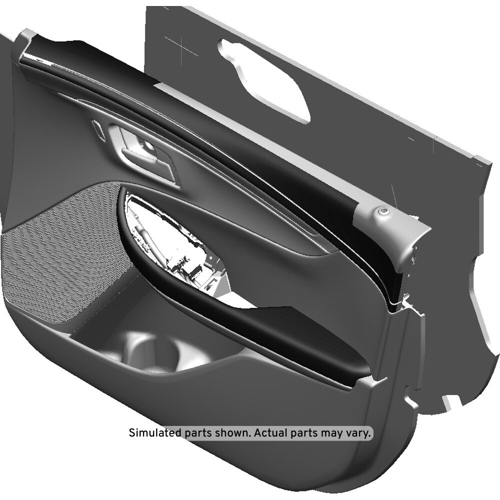 GM Genuine Parts Dark Titanium Front Passenger Side Door Trim