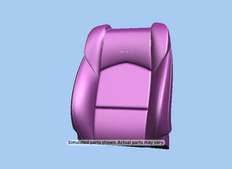 GM Genuine Parts Jet Black Passenger Seat Back Cover