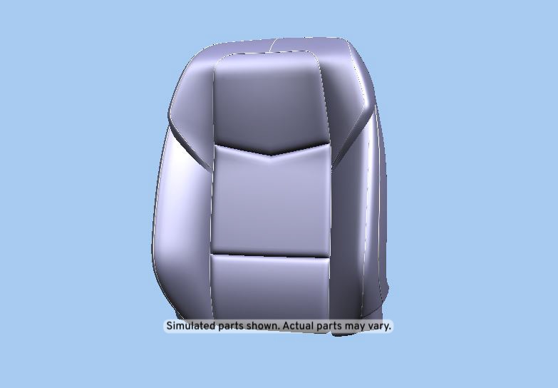 GM Genuine Parts Light Platinum Driver Seat Back Cover