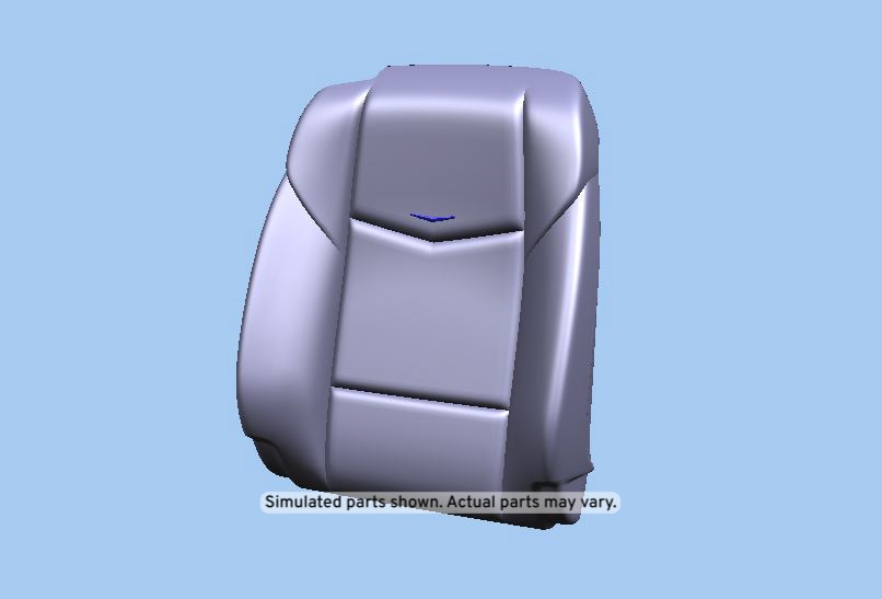GM Genuine Parts Jet Black Passenger Seat Back Cover