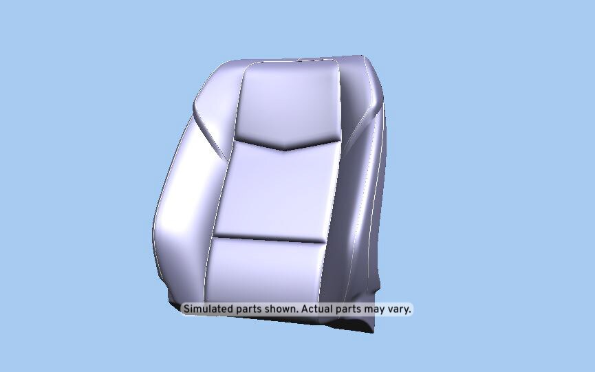 GM Genuine Parts Light Platinum Passenger Seat Back Cover