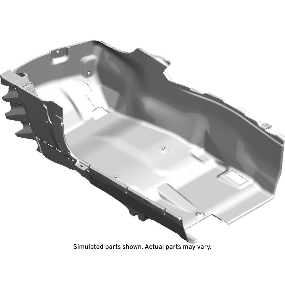 GM Genuine Parts Medium Ash Gray Driver Side Front Floor Panel Carpet