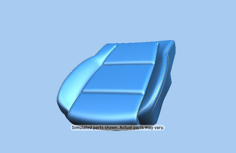 GM Genuine Parts Jet Black Passenger Seat Cushion Cover