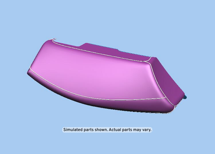 GM Genuine Parts Jet Black Rear Driver Side Seat Back Bolster
