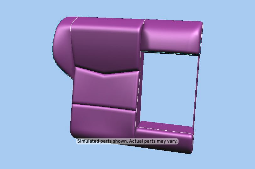 GM Genuine Parts Light Platinum Rear Seat Back Cover