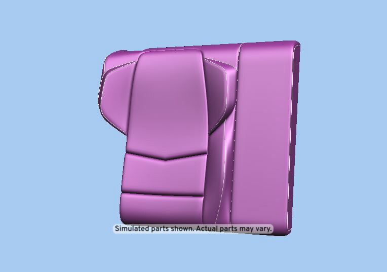 GM Genuine Parts Black Rear Passenger Side Seat Back Cover