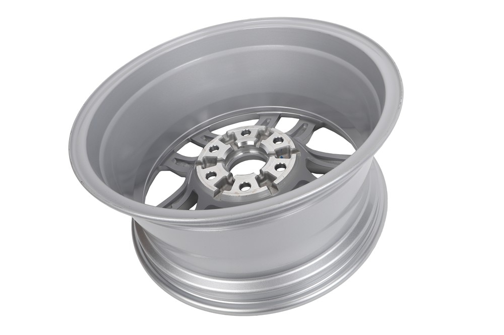 GM Genuine Parts Bright Silver 18x8.5in Aluminum Front and Rear
