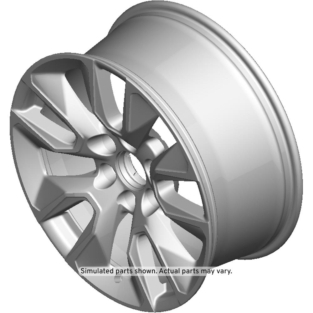 GM Genuine Parts Argent Metallic 20x9.0in Aluminum Front and