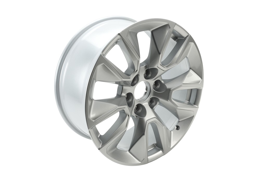 GM Genuine Parts Bright Silver 20x9.0in Aluminum Front and Rear Wheel
