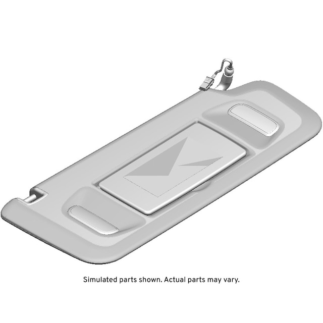 GM Genuine Parts Light Ash Gray Passenger Side Sunshade
