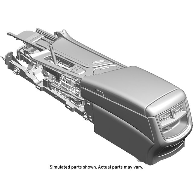 GM Genuine Parts Jet Black Front Floor Console